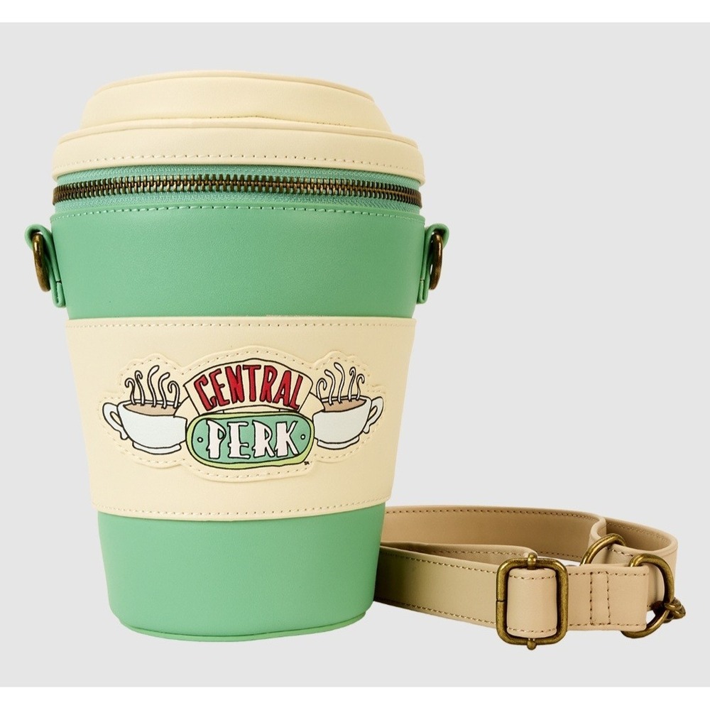 NWT Loungefly Friends Central Perk ToGo Coffee Cup Figural Scented Crossbody Bag
